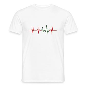 Herzschlag Marokko - Männer T-Shirt - Weiß - Vorne - AI Model Male 178 dark (178cm)