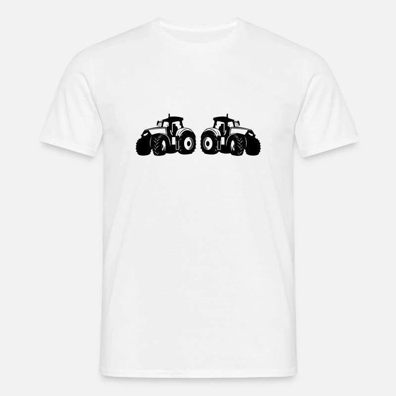 Traktor - Männer T-Shirt - Weiß