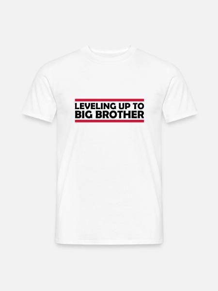 Leveling up big brother - Men's T-Shirt - white