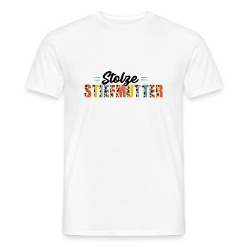 Stiefmama Familie Stiefmamas Geschenk - Männer T-Shirt - Weiß - Vorne - AI Model Male 178 dark (178cm)
