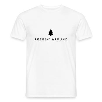 Rockin' Around, Merry Christmas - Männer T-Shirt - Weiß - Vorne - AI Model Male 178 dark (178cm)