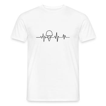 Herzschlag-Eis - Männer T-Shirt - Weiß - Vorne - AI Model Male 178 dark (178cm)
