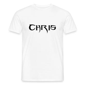 Chris - Männer T-Shirt - Weiß - Vorne - AI Model Male 178 dark (178cm)