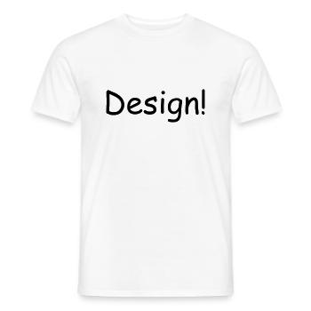 Design! - Männer T-Shirt - Weiß - Vorne - AI Model Male 178 dark (178cm)