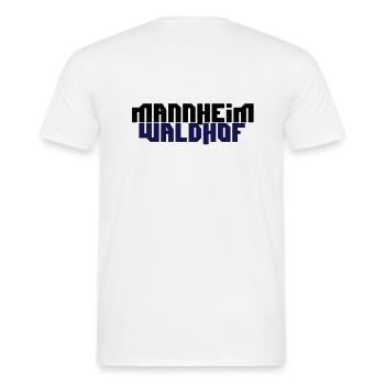 mannheim waldhof - Männer T-Shirt - Weiß - Hinten - AI Model Male 178 dark (178cm)