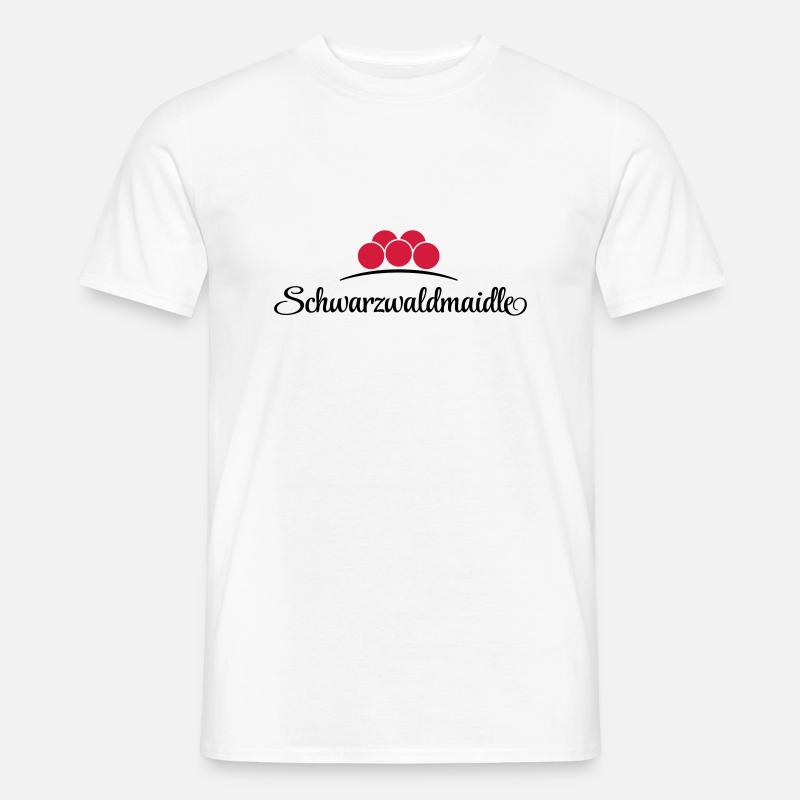 Schwarzwaldmaidle - Männer T-Shirt - Weiß
