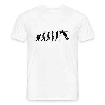 Fitness Athletes Muscle Bodybuilder Strength Training - Men's T-Shirt - white - Front - AI Model Male 178 dark (178cm)