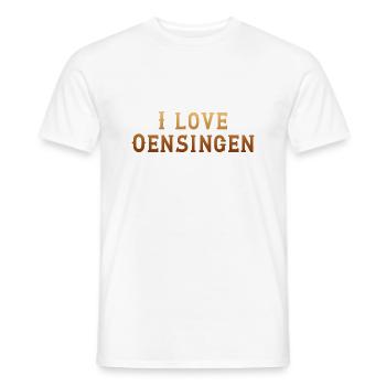 Oensingen - Männer T-Shirt - Weiß - Vorne - AI Model Male 178 dark (178cm)