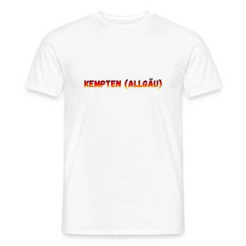 Kempten Allgäu - Men's T-Shirt - white - Front - AI Model Male 178 dark (178cm)