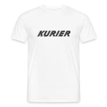 Kurier - Männer T-Shirt - Weiß - Vorne - AI Model Male 178 dark (178cm)