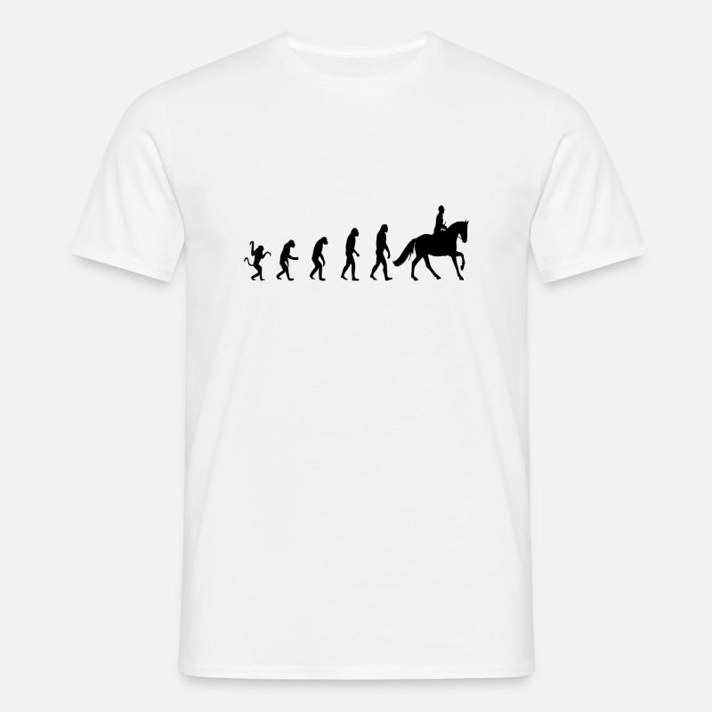 Rider Riding Evolution Gift - Men's T-Shirt - white