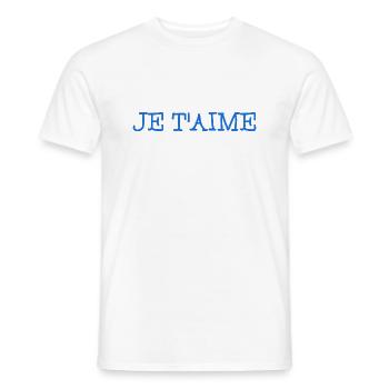 ICH LIEBE DICH. ICH HABE GERADE GEHEIRATET. Junggesellinnenabschied. VALENTINSTAG - Männer T-Shirt - Weiß - Vorne - AI Model Male 178 dark (178cm)