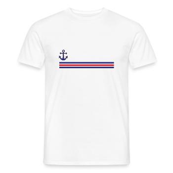 Matrosen-Anker - Männer T-Shirt - Weiß - Vorne - AI Model Male 178 dark (178cm)