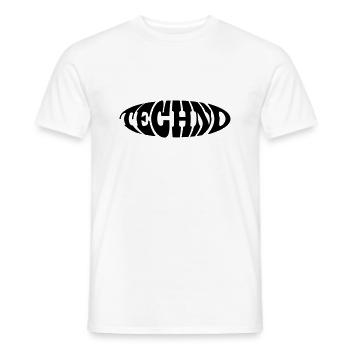 Techno Dicton Cadeau - T-shirt homme - blanc - Devant - AI Model Male 178 dark (178cm)