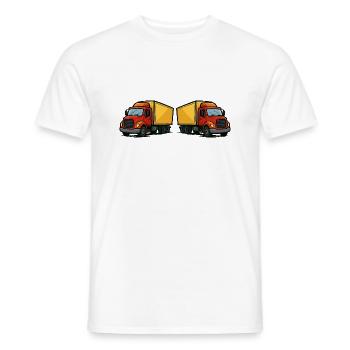 lastwagen comic 2 - Männer T-Shirt - Weiß - Vorne - AI Model Male 178 dark (178cm)