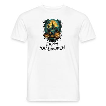 Halloween - Happy Halloween - Männer T-Shirt - Weiß - Vorne - AI Model Male 178 dark (178cm)