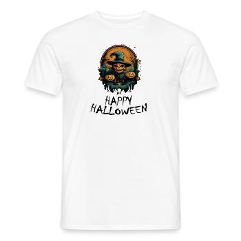 Halloween - Happy Halloween - Männer T-Shirt - Weiß - Vorne - AI Model Male 178 dark (178cm)