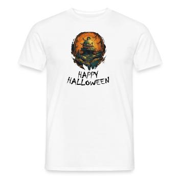 Halloween - Joyeux Halloween - T-shirt homme - blanc - Devant - AI Model Male 178 dark (178cm)