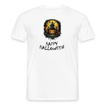 Halloween - Happy Halloween - Männer T-Shirt - Weiß - Vorne - AI Model Male 178 dark (178cm)