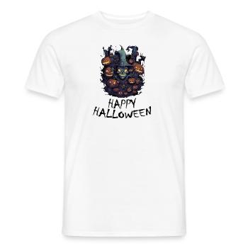 Halloween - Happy Halloween - Männer T-Shirt - Weiß - Vorne - AI Model Male 178 dark (178cm)