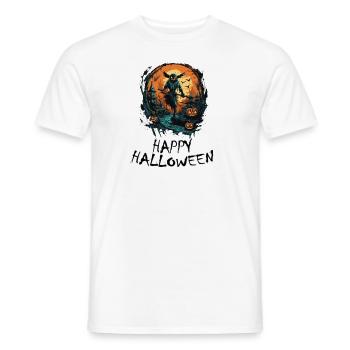 Halloween - Happy Halloween - Men's T-Shirt - white - Front - AI Model Male 178 dark (178cm)