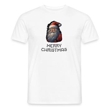 Santa Claus - Marry Christmas - Men's T-Shirt - white - Front - AI Model Male 178 dark (178cm)