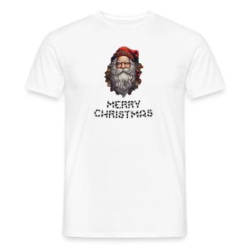 Santa Claus - Marry Christmas - Men's T-Shirt - white - Front - AI Model Male 178 dark (178cm)
