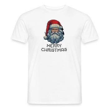 Santa Claus - Marry Christmas - Men's T-Shirt - white - Front - AI Model Male 178 dark (178cm)