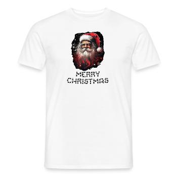 Santa Claus - Marry Christmas - Men's T-Shirt - white - Front - AI Model Male 178 dark (178cm)