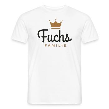 Fuchs-Familie - Männer T-Shirt - Weiß - Vorne - AI Model Male 178 dark (178cm)