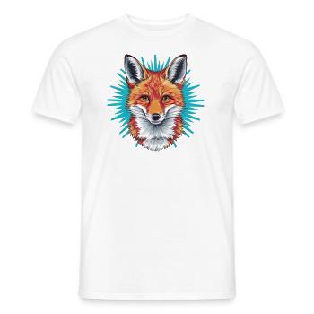 Fuchs - Illustration - Männer T-Shirt - Weiß - Vorne - AI Model Male 178 dark (178cm)