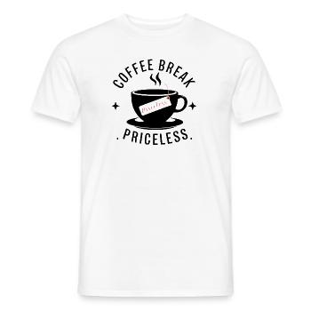 Pause-café - inestimable - T-shirt homme - blanc - Devant - AI Model Male 178 dark (178cm)