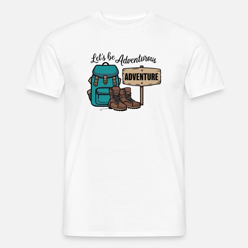 Let's be adventurous. - Men’s T-shirt - white