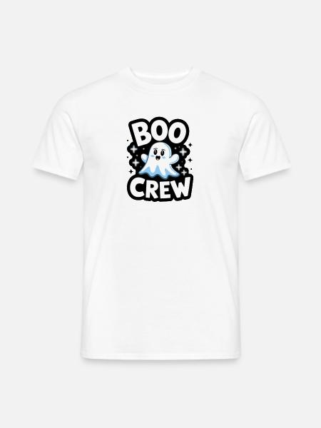 Doux fantôme – Boo Crew - T-shirt homme - blanc