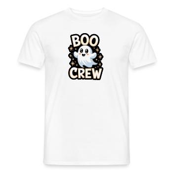 Doux fantôme – Boo Crew - T-shirt homme - blanc - Devant - AI Model Male 178 dark (178cm)
