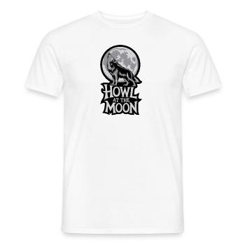 Vollmond – Howl at the Moon - Männer T-Shirt - Weiß - Vorne - AI Model Male 178 dark (178cm)