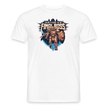I’m the FinalBoss – Personnage puissant - T-shirt homme - blanc - Devant - AI Model Male 178 dark (178cm)