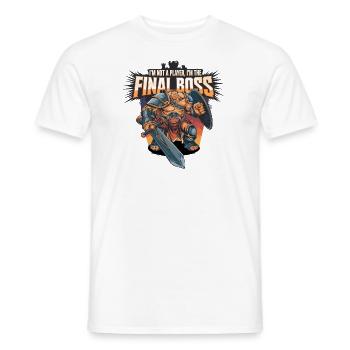 I’m the FinalBoss – Personnage puissant - T-shirt homme - blanc - Devant - AI Model Male 178 dark (178cm)