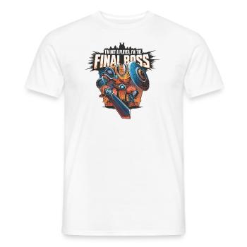 I’m the FinalBoss – Personnage puissant - T-shirt homme - blanc - Devant - AI Model Male 178 dark (178cm)