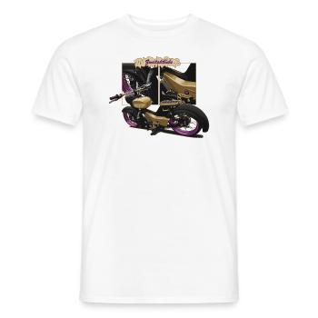 Star (gold) // Illustration - Männer T-Shirt - Weiß - Vorne - AI Model Male 178 dark (178cm)