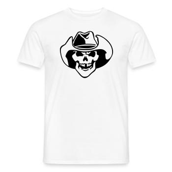 bone head / bone head - Men's T-Shirt - white - Front - AI Model Male 178 dark (178cm)