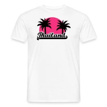 Thailand - T-shirt homme - blanc - Devant - AI Model Male 178 dark (178cm)