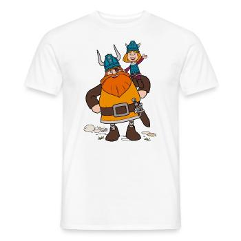 Vicky the Viking Halvar and Vicky - Men's T-Shirt - white - Front - AI Model Male 178 dark (178cm)