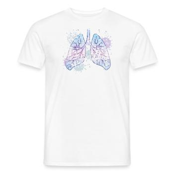 Lung bronchi - Men's T-Shirt - white - Front - AI Model Male 178 dark (178cm)