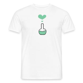 Kolben Chemie Chemiker - Männer T-Shirt - Weiß - Vorne - AI Model Male 178 dark (178cm)