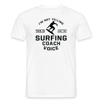Ich Schreie Nicht - Surfentrainer - Männer T-Shirt - Weiß - Vorne - AI Model Male 178 dark (178cm)
