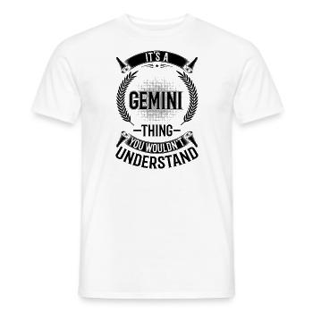 Vous ne comprendriez pas - Gémeaux - T-shirt homme - blanc - Devant - AI Model Male 178 dark (178cm)