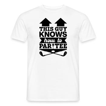Dieser Typ Weiß, Wie Man T -Shirt - Golf - Männer T-Shirt - Weiß - Vorne - AI Model Male 178 dark (178cm)