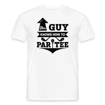 Dieser Typ Weiß, Wie Man T -Shirt - Golf - Männer T-Shirt - Weiß - Vorne - AI Model Male 178 dark (178cm)