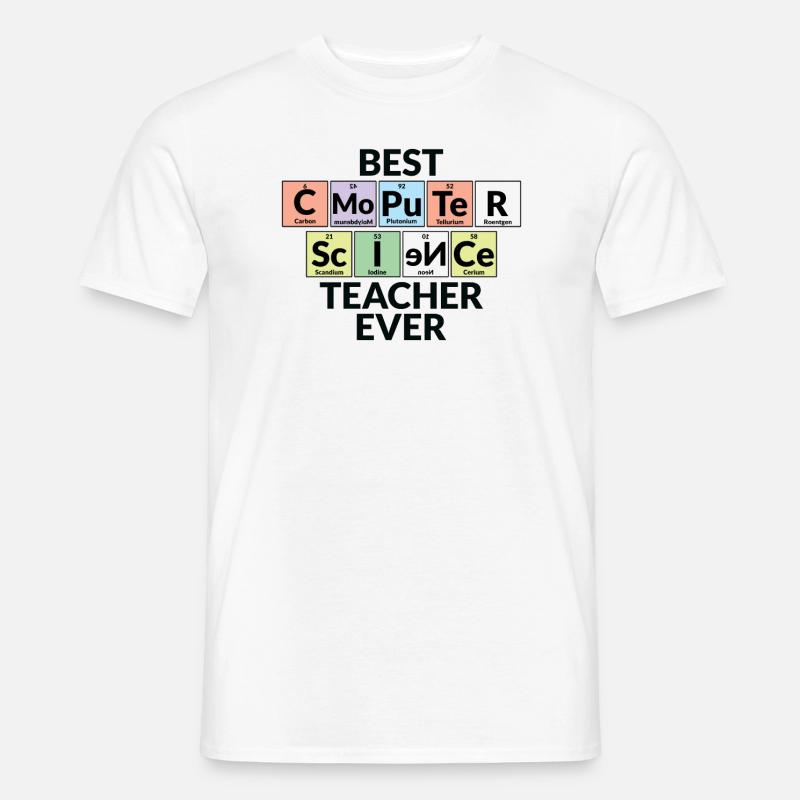 Bester Informatiklehrer Aller Zeiten - Männer T-Shirt - Weiß